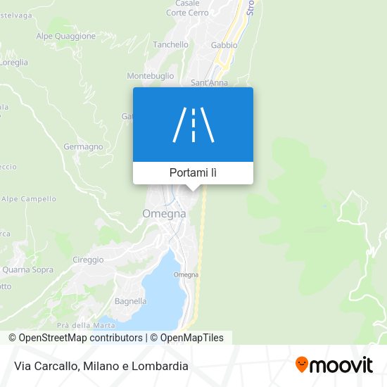 Mappa Via Carcallo