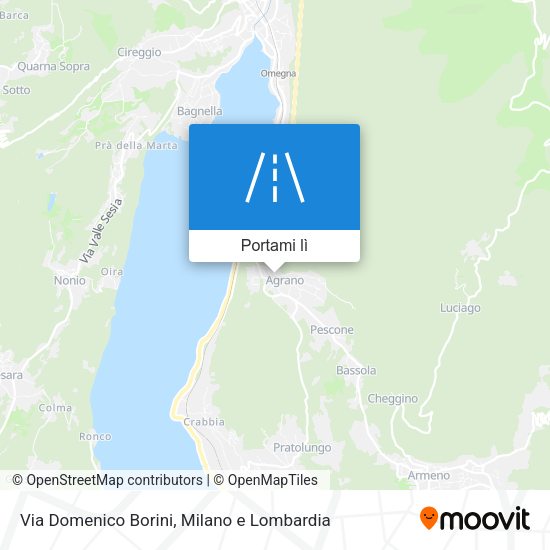 Mappa Via Domenico Borini