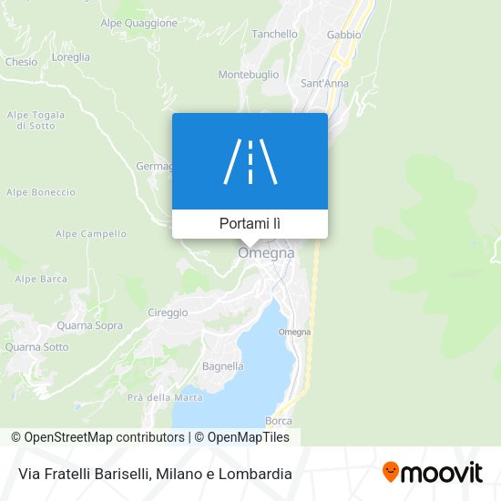 Mappa Via Fratelli Bariselli