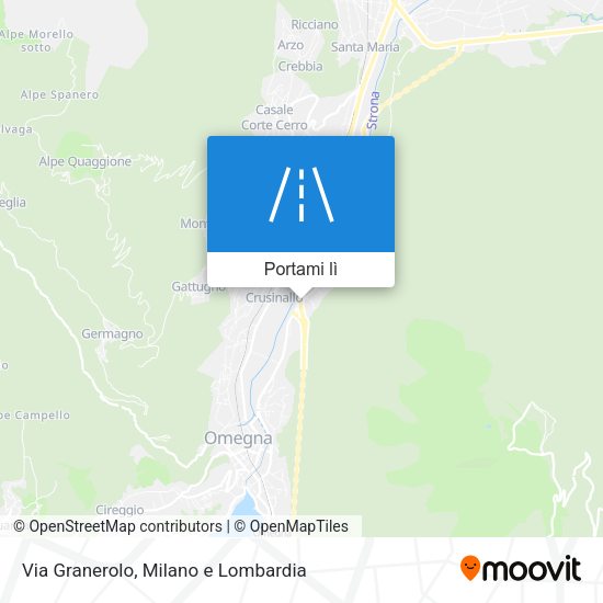 Mappa Via Granerolo