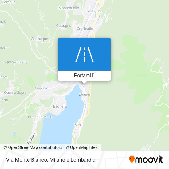 Mappa Via Monte Bianco