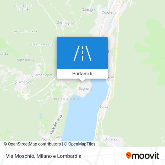 Mappa Via Moschio
