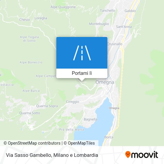 Mappa Via Sasso Gambello