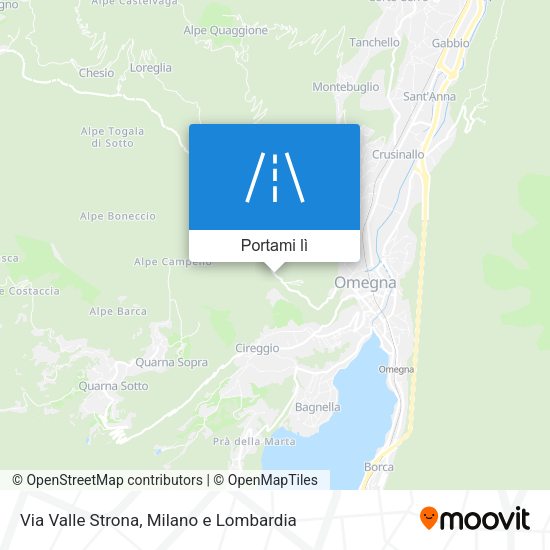 Mappa Via Valle Strona