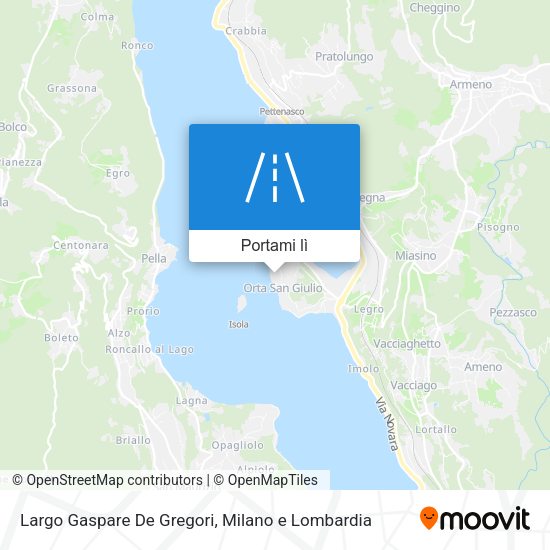 Mappa Largo Gaspare De Gregori