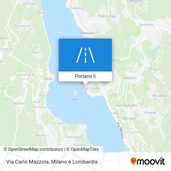 Mappa Via Carlo Mazzola
