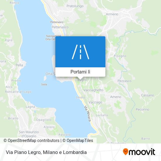 Mappa Via Piano Legro