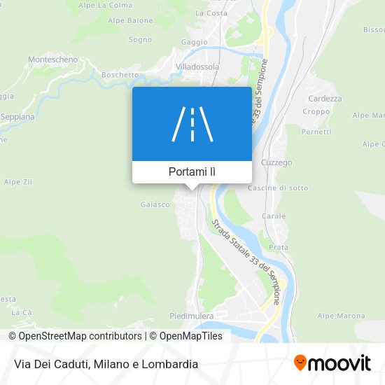 Mappa Via Dei Caduti