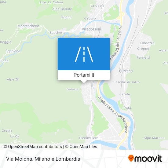 Mappa Via Moiona