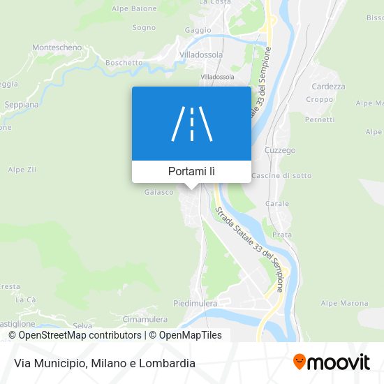 Mappa Via Municipio
