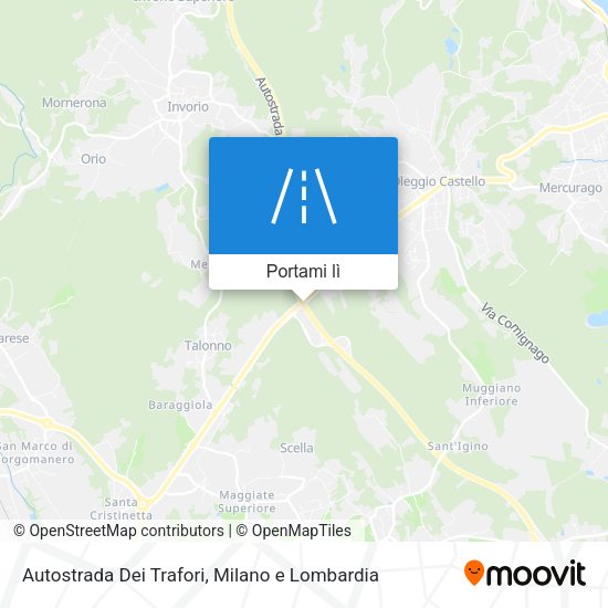 Mappa Autostrada Dei Trafori