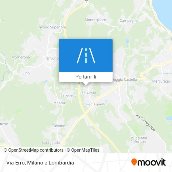 Mappa Via Erro