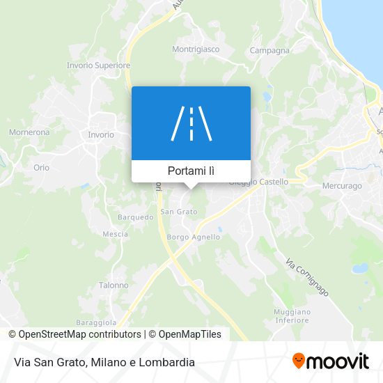 Mappa Via San Grato