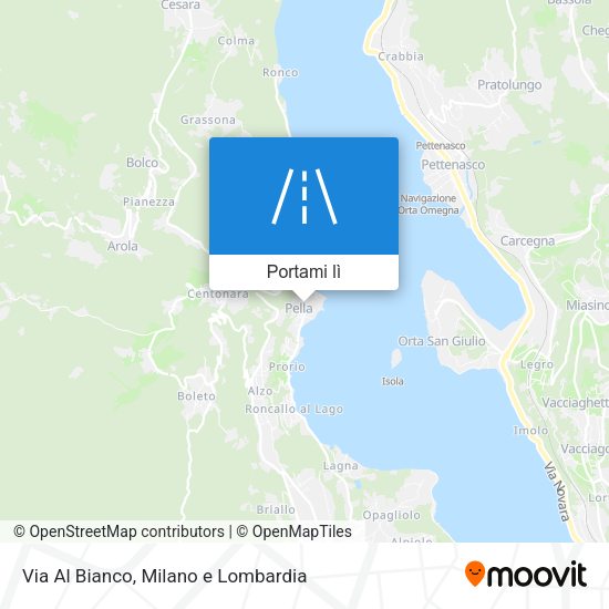 Mappa Via Al Bianco