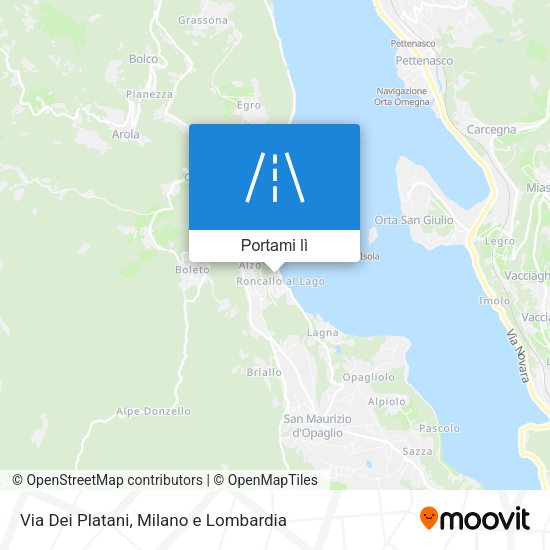 Mappa Via Dei Platani