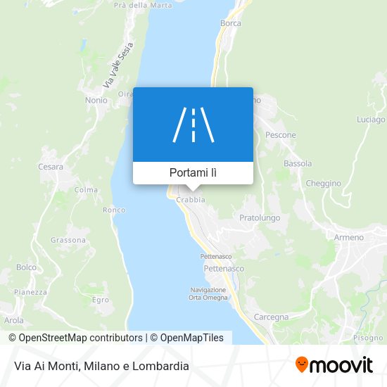 Mappa Via Ai Monti