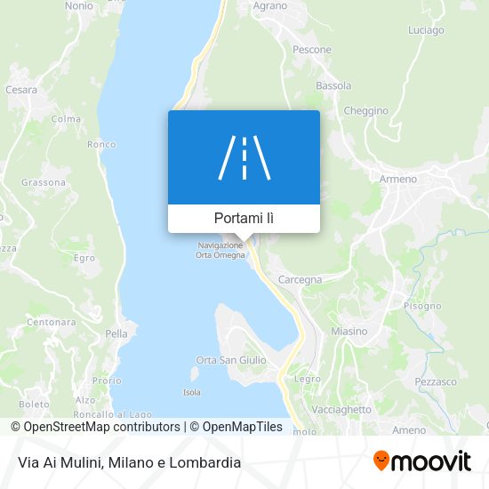 Mappa Via Ai Mulini