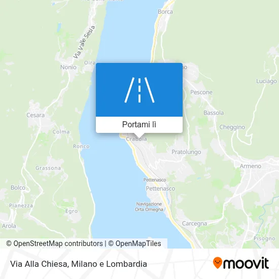 Mappa Via Alla Chiesa