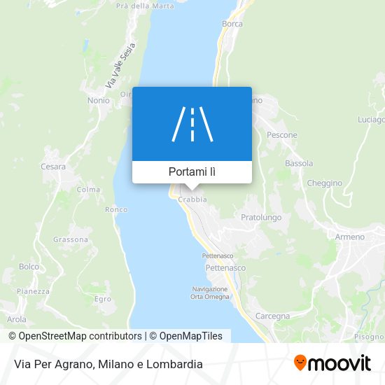 Mappa Via Per Agrano