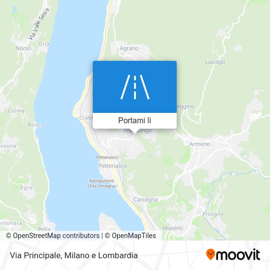 Mappa Via Principale