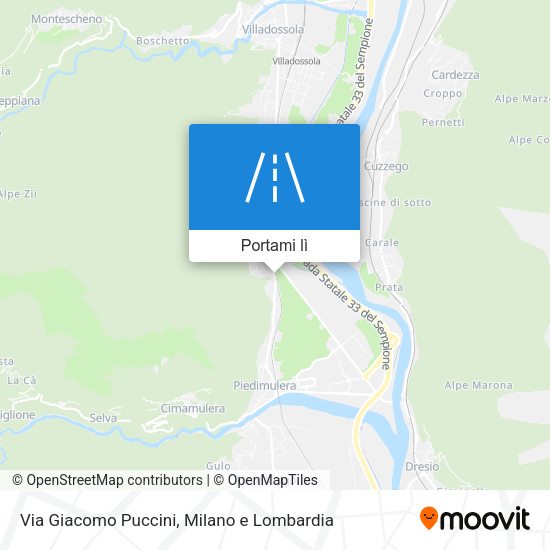 Mappa Via Giacomo Puccini