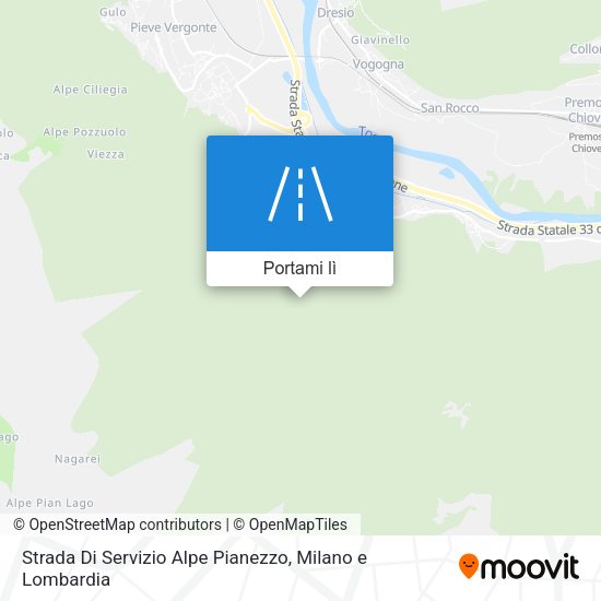 Mappa Strada Di Servizio Alpe Pianezzo