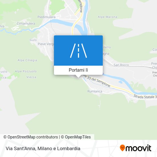 Mappa Via Sant'Anna