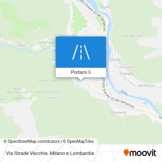 Mappa Via Strade Vecchie