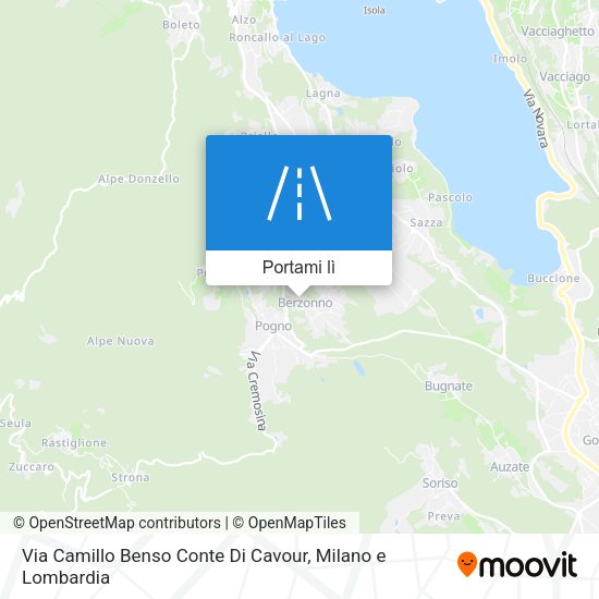 Mappa Via Camillo Benso Conte Di Cavour