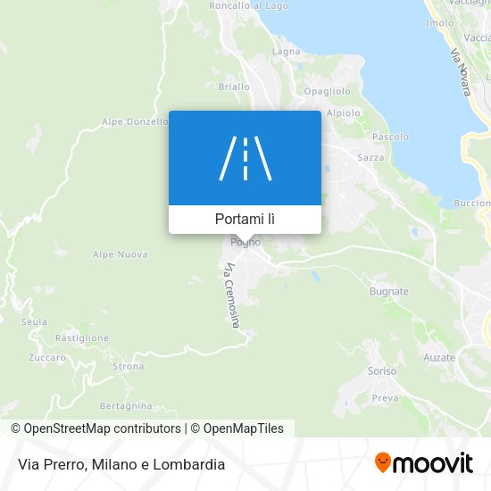 Mappa Via Prerro