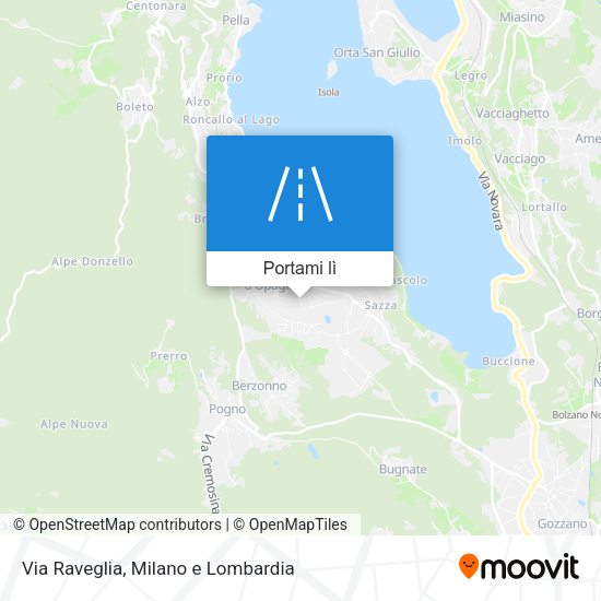 Mappa Via Raveglia