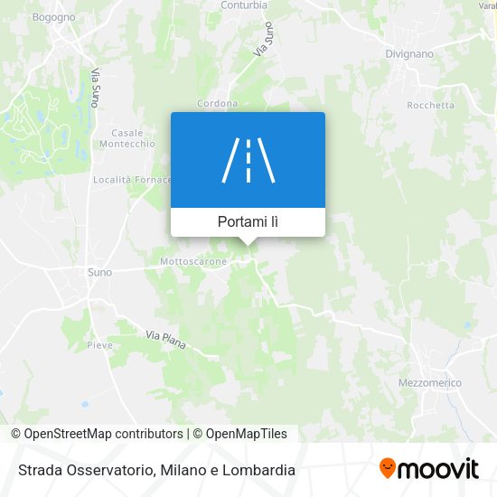 Mappa Strada Osservatorio