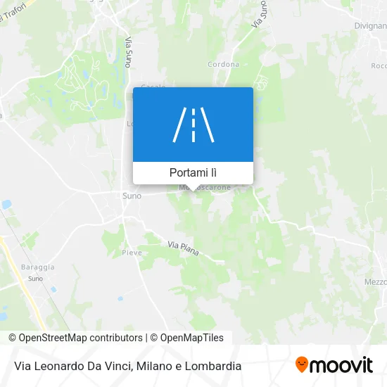 Mappa Via Leonardo Da Vinci