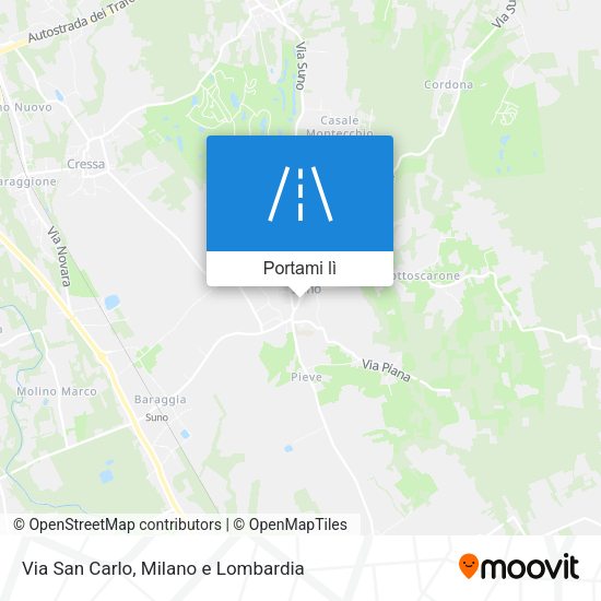 Mappa Via San Carlo