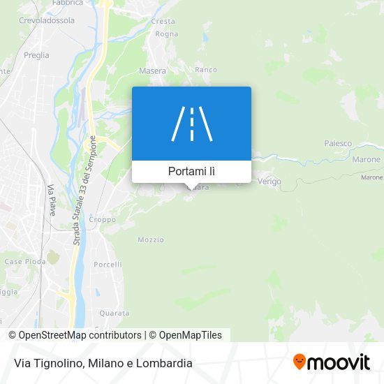 Mappa Via Tignolino