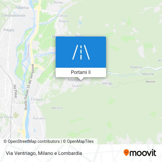 Mappa Via Ventriago