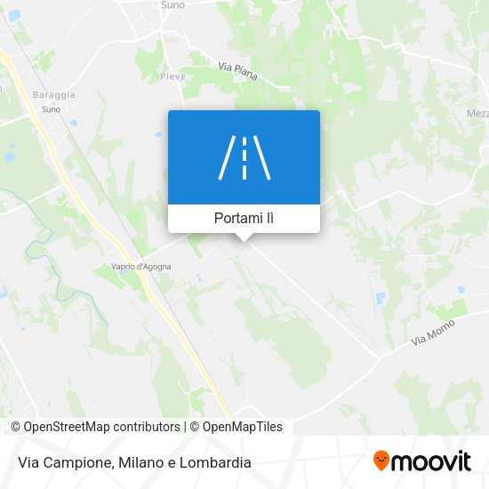 Mappa Via Campione