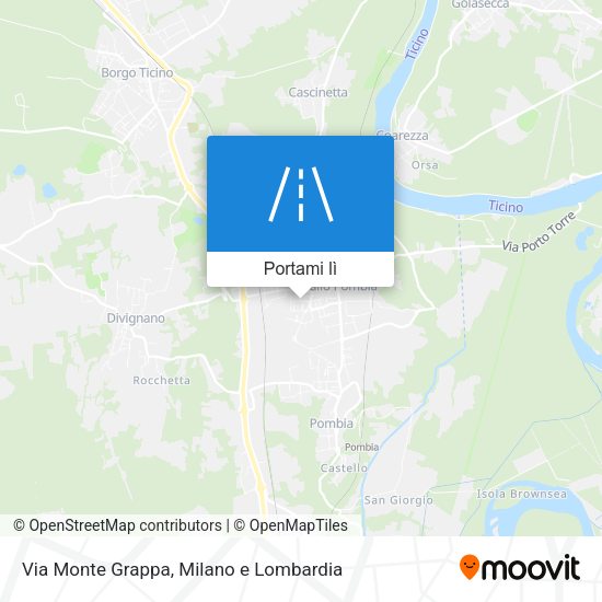 Mappa Via Monte Grappa