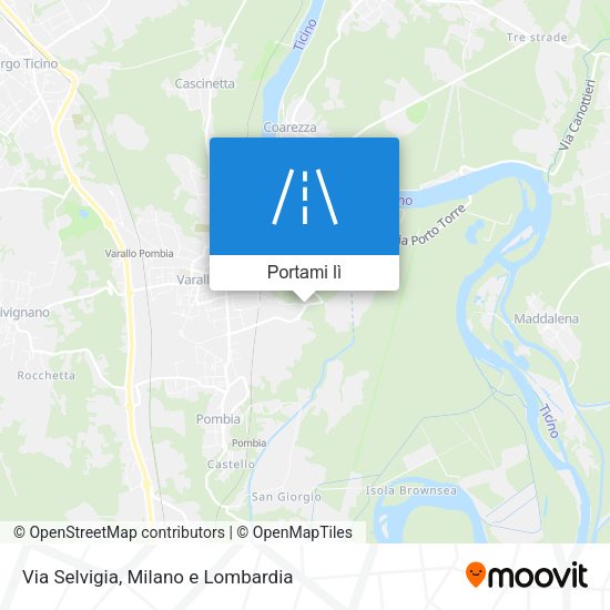 Mappa Via Selvigia