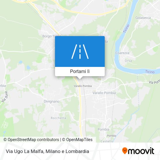 Mappa Via Ugo La Malfa