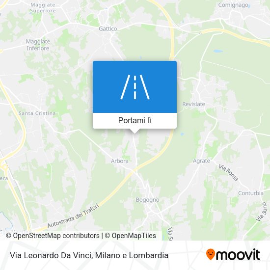 Mappa Via Leonardo Da Vinci