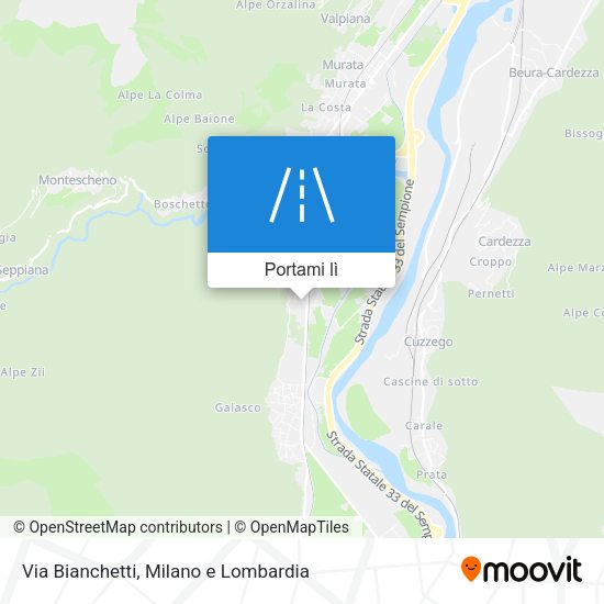 Mappa Via Bianchetti