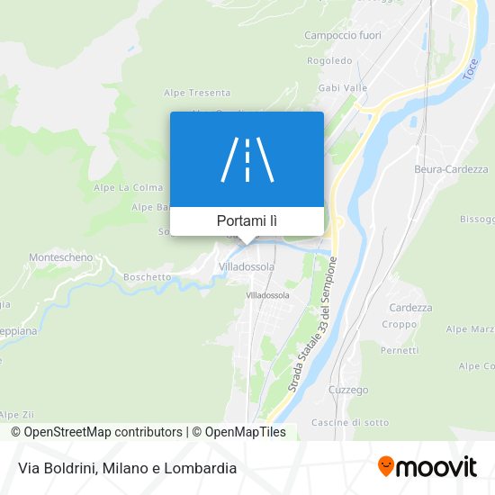 Mappa Via Boldrini