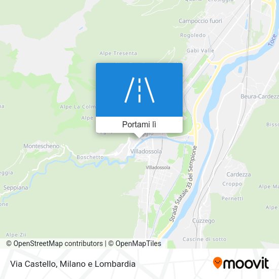 Mappa Via Castello