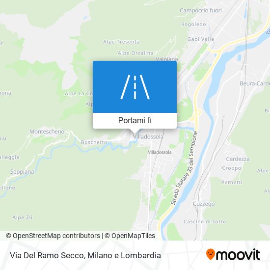 Mappa Via Del Ramo Secco