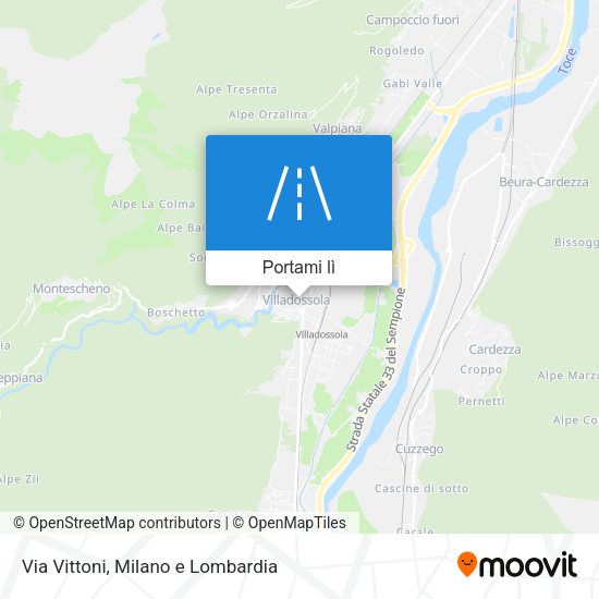 Mappa Via Vittoni