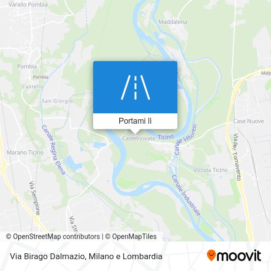 Mappa Via Birago Dalmazio