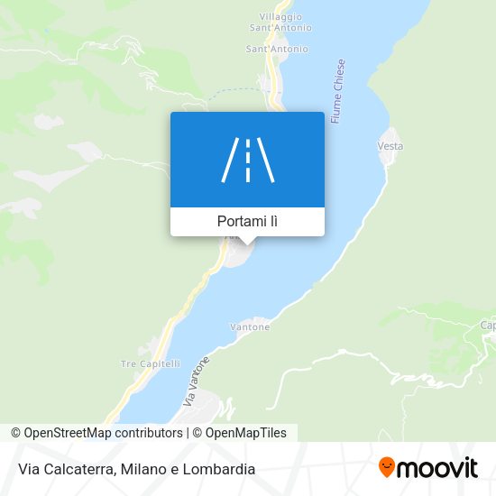 Mappa Via Calcaterra