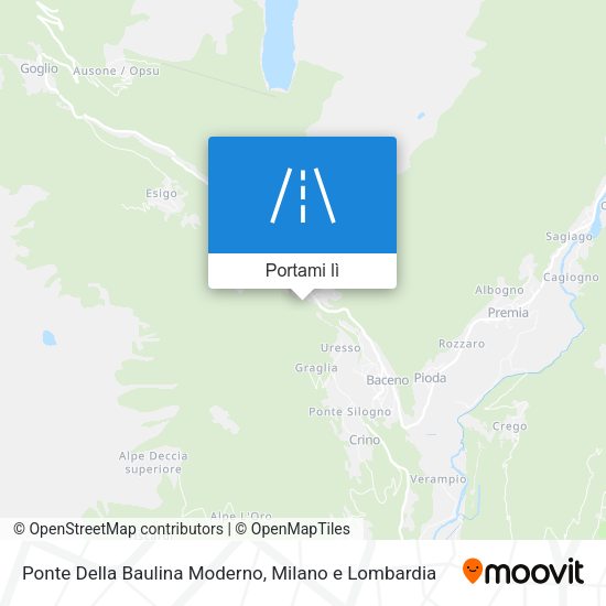 Mappa Ponte Della Baulina Moderno