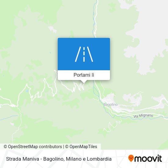 Mappa Strada Maniva - Bagolino